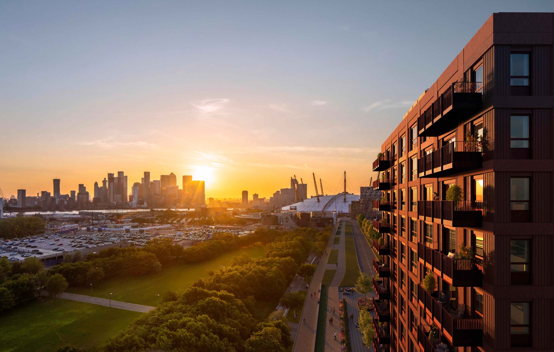 Peninsula Gardens - Sunset Skyline & Exterior Architectural Facade